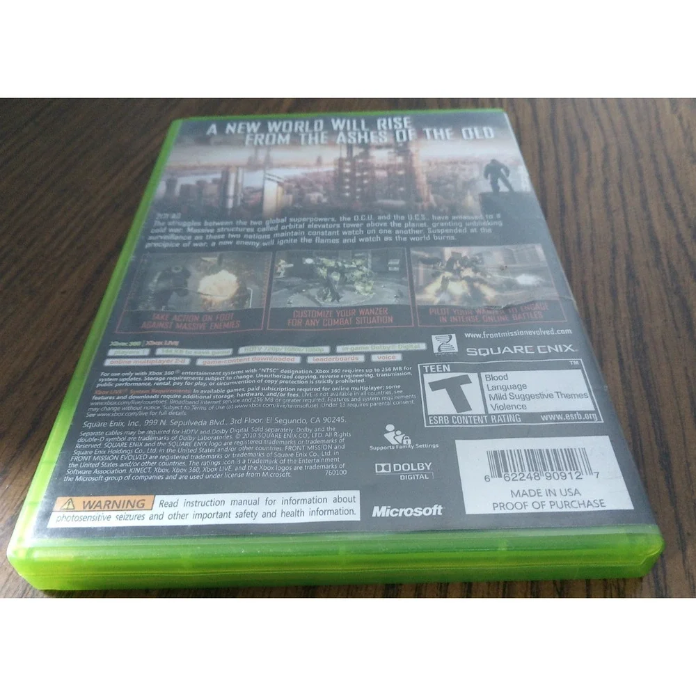Front Mission Evolved For Microsoft Xbox 360